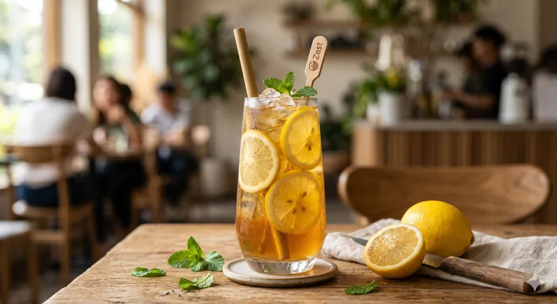 Lemon Tea — produk minuman bubuk rasa lemon tea crisp refreshing