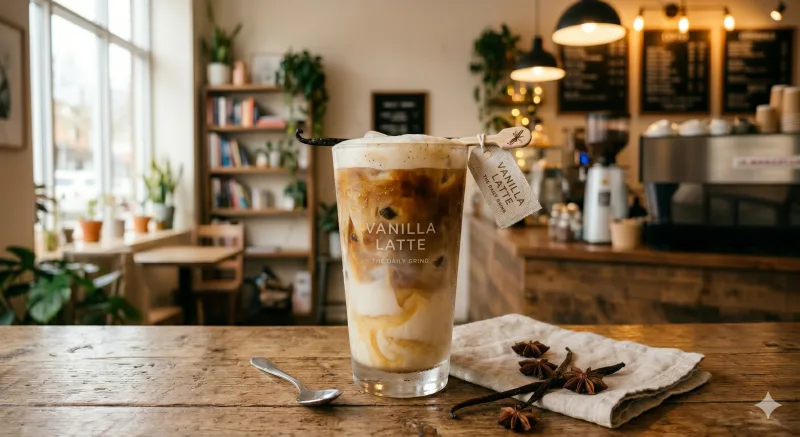 Vanilla Latte — produk minuman bubuk rasa kopi vanilla creamy premium